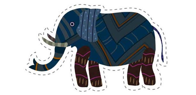 Elephant (Cut-out for Kids)