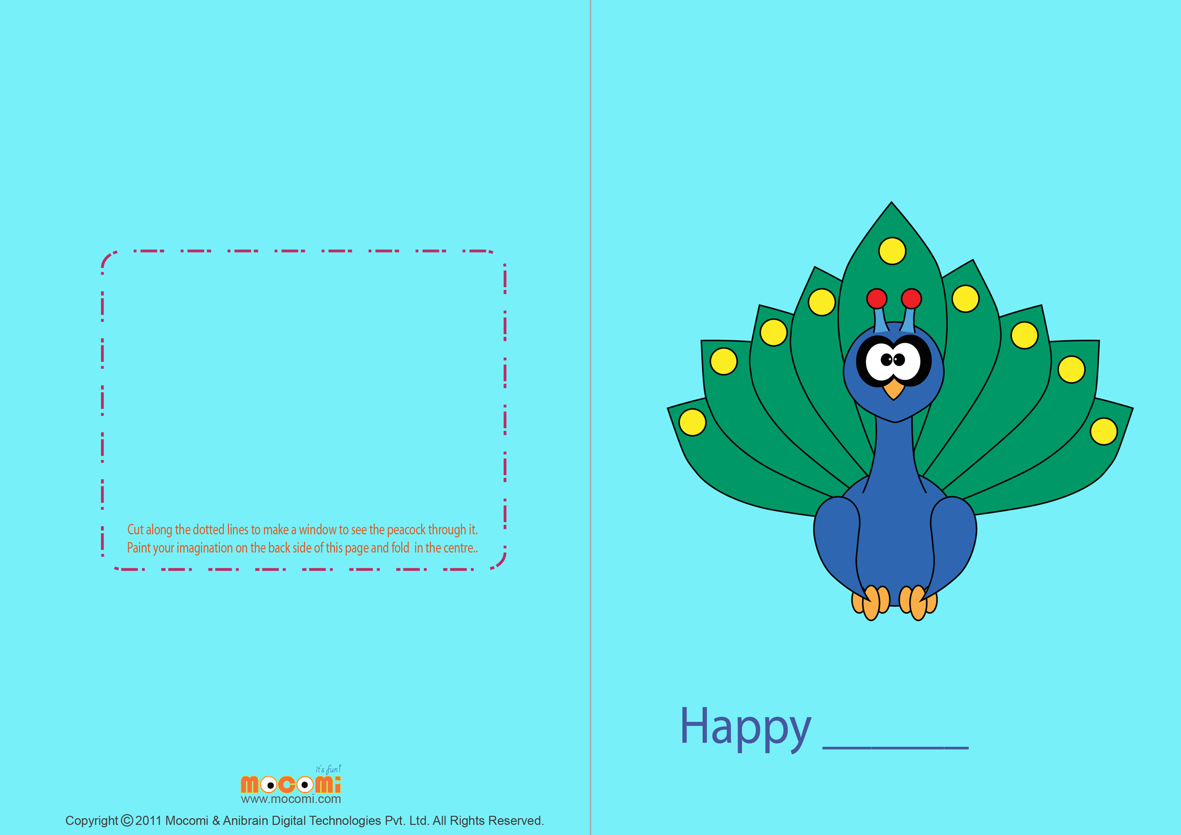Write your own card (Printable Card for Kids)