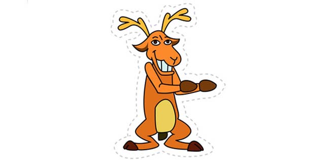 Reindeer (Cut-out for Kids)
