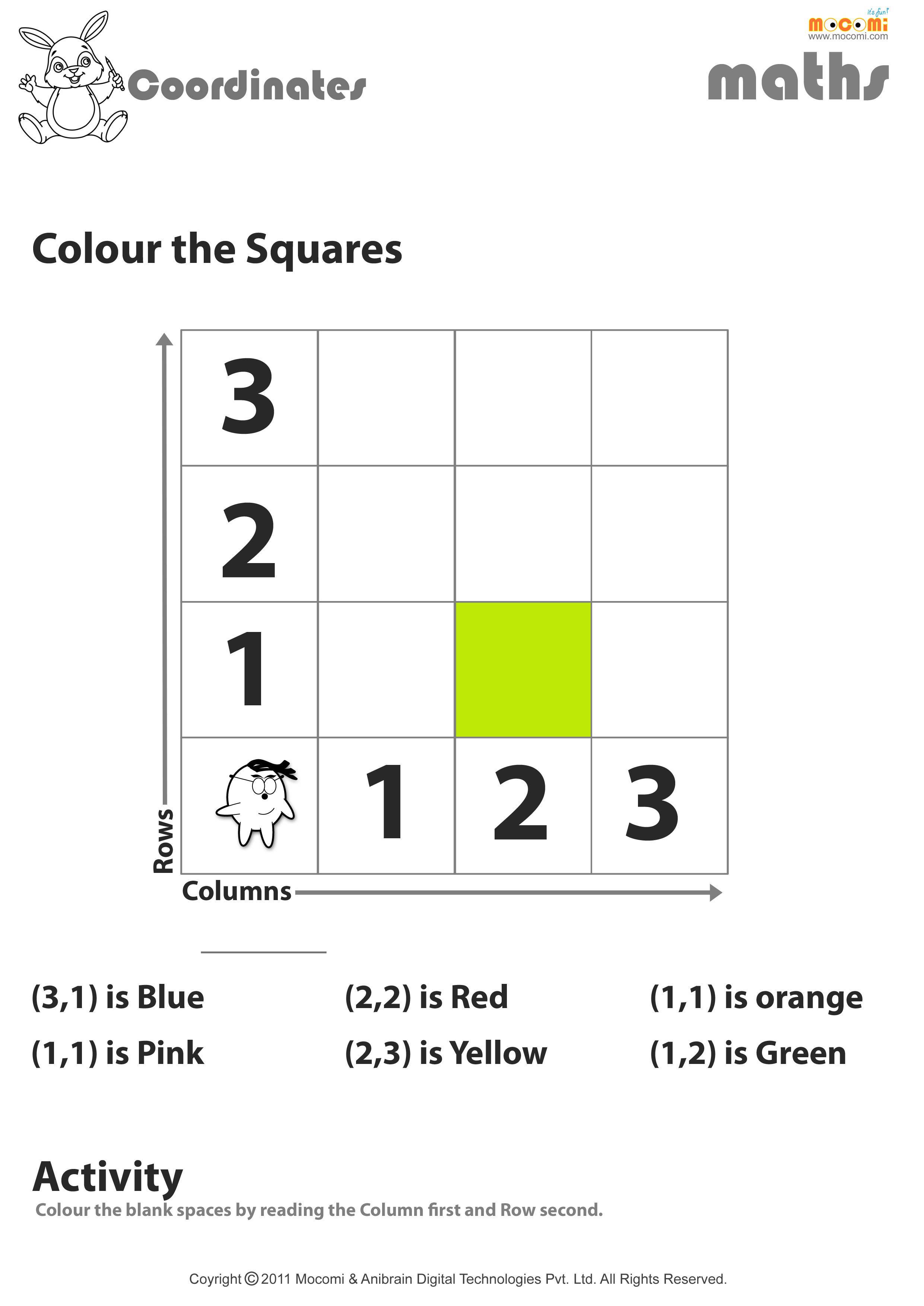 Colour the squares 2