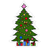 Christmas Tree (Cut-out for Kids)