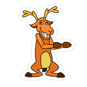 Reindeer (Cut-out for Kids)