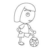 Football player - Colouring Page