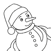 Snowman's Santa hat