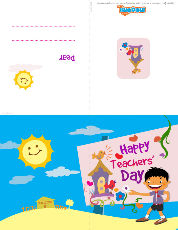 Happy Teachers’ Day! (Printable Card for Kids)