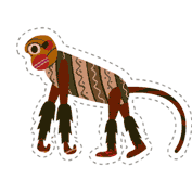 Monkey (Cut-out for Kids)