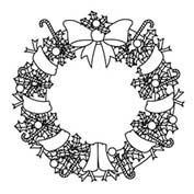 Merry Christmas- Decoration - Colouring Page