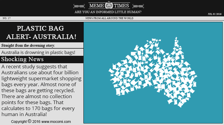 Australia is drowning in Plastic Bags!