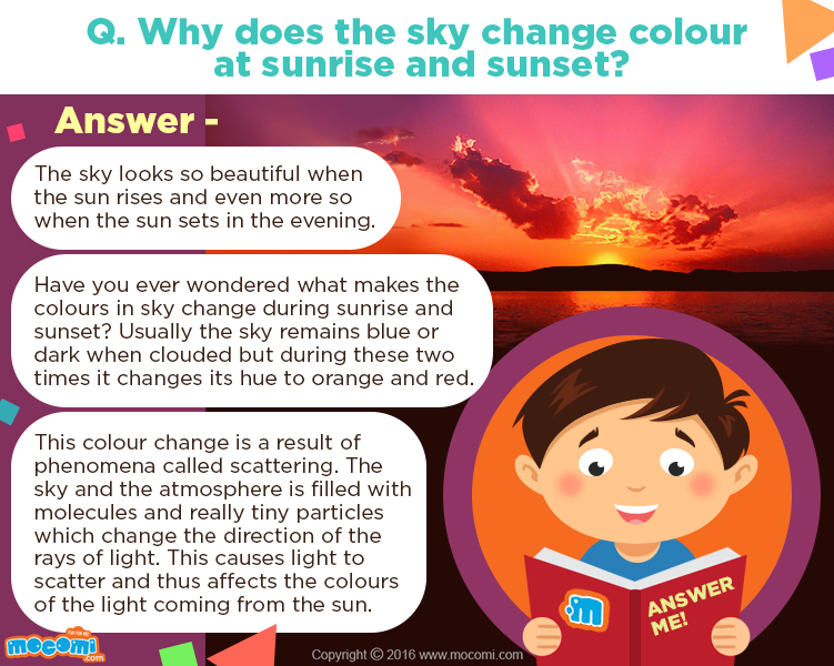 Why does the Sky change Colours?