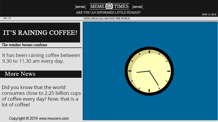 The world consumes close to 2.25 billion cups of coffee every day!