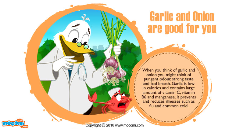 Garlic and Onion are good for you!